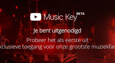 Music key uitnodiging van YouTube